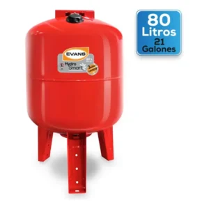 Tanque Hidroneumático Evans – Tanque hidroneumático vertical, 80 L – 150 L